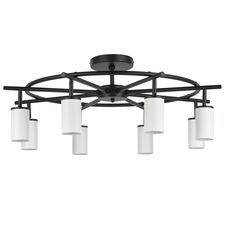 Lightstar LR718368 Люстра RULLO 8х50W GU10 ЧЕРНЫЙ/БЕЛЫЙ (571718+214436-8)
