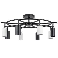 Lightstar LR718374364 Люстра RULLO 8х50W GU10 ЧЕРНЫЙ/БЕЛЫЙ (571718+214437-4+214436-4)