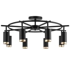 Lightstar LR71837840 Люстра RULLO 8х50W GU10 ЧЕРНЫЙ (571718+214437-8+203440-8)