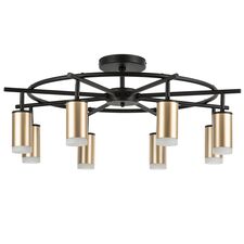 Lightstar LR7184080 Люстра RULLO 8х50W GU10 ЧЕРНЫЙ/ЗОЛОТО (571718+214440-8+202430-8)