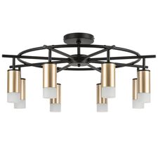 Lightstar LR7184081 Люстра RULLO 8х50W GU10 ЧЕРНЫЙ/ЗОЛОТО (571718+214440-8+202431-8)