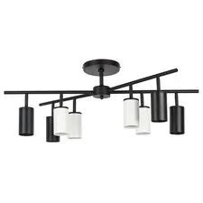 Lightstar LR728374364 Люстра RULLO 8х50W GU10 ЧЕРНЫЙ/БЕЛЫЙ (571728+214437-4+214436-4)