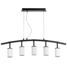 Lightstar LR735365 Люстра RULLO 5х50W GU10 ЧЕРНЫЙ/БЕЛЫЙ (571735+214436-5)