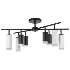 Lightstar LR7283748640 Люстра RULLO 8х50W GU10 ЧЕРНЫЙ/БЕЛЫЙ (571728+214437-4+214486-4+202430-8)
