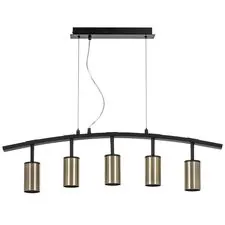 Lightstar LR735315 Люстра RULLO 5х50W GU10 ЧЕРНЫЙ/БРОНЗА (571735+214431-5)