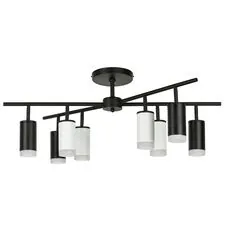 Lightstar LR7283743640 Люстра RULLO 8х50W GU10 ЧЕРНЫЙ/БЕЛЫЙ (571728+214437-4+214436-4+202430-8)