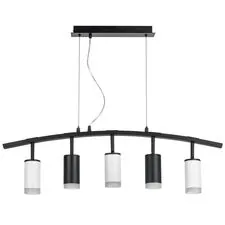 Lightstar LR7353723630 Люстра RULLO 5х50W GU10 ЧЕРНЫЙ/БЕЛЫЙ (571735+214437-2+214436-3+202430-5)