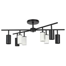 Lightstar LR728374364 Люстра RULLO 8х50W GU10 ЧЕРНЫЙ/БЕЛЫЙ (571728+214437-4+214436-4)