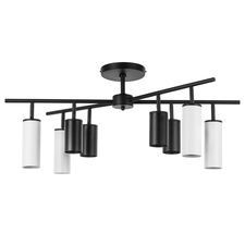 Lightstar LR728374864 Люстра RULLO 8х50W GU10 ЧЕРНЫЙ/БЕЛЫЙ (571728+214437-4+214486-4)