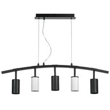 Lightstar LR735373362 Люстра RULLO 5х50W GU10 ЧЕРНЫЙ/БЕЛЫЙ (571735+214437-3+214436-2)