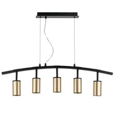 Lightstar LR735405 Люстра RULLO 5х50W GU10 ЧЕРНЫЙ/ЗОЛОТО (571735+214440-5)