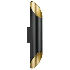 Lightstar 720627 Бра SIENA 2х40W G9 ЧЕРНЫЙ/ЗОЛОТО