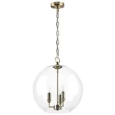 Lightstar 729131 Люстра SFERICO 3х40W E14 ЛАТУНЬ/ПРОЗРАЧНЫЙ