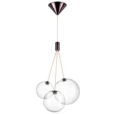Lightstar 801030 Люстра SFERETTA LED 3х1,35W 200LM КОФЕЙНЫЙ/ПРОЗРАЧНЫЙ 3000K