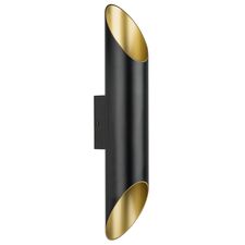 Lightstar 720627 Бра SIENA 2х40W G9 ЧЕРНЫЙ/ЗОЛОТО