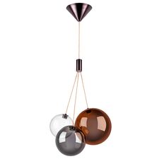 Lightstar 801039 Люстра SFERETTA LED 3х1,35W 180LM КОФЕЙНЫЙ/МУЛЬТИКОЛОР 3000K