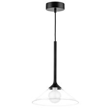 Lightstar 801204 Люстра VETRO 1х6W(led) G9 ЧЕРНЫЙ/ПРОЗРАЧНЫЙ