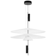 Lightstar 814531  2КОР! Люстра VIOLA LED 3x6W 560LM ЧЕРНЫЙ/БЕЛЫЙ 3000K