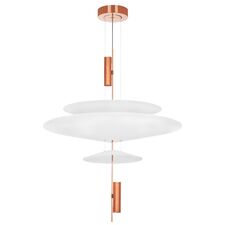 Lightstar 814532  2КОР! Люстра VIOLA LED 3x6W 560LM РОЗОВОЕ ЗОЛОТО/БЕЛЫЙ 3000K
