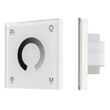 Arlight 034774 Панель SMART-P4-DIM-G-IN White (12-24V, 4x3A, Sens, 2,4G) (Arlight, IP20 Пластик, 5 лет) 034774