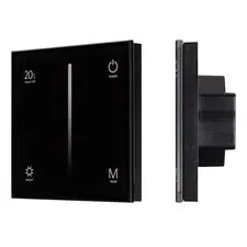 Arlight 034780 Панель SMART-P6-DIM-G-IN Black (12-24V, 4x3A, Sens, 2,4G) (Arlight, IP20 Пластик, 5 лет) 034780
