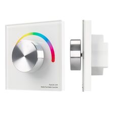 Arlight 033756 Панель SMART-P5-RGB-G-IN White (3V, Rotary, 2,4G) (Arlight, IP20 Пластик, 5 лет) 033756