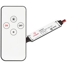 Arlight 031593 Диммер SMART-MINI-DIM-SET (12-24V, 1x4A, ПДУ 4кн, IR) (Arlight, IP20 Пластик, 5 лет) 031593