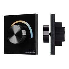 Arlight 033755 Панель SMART-P2-MIX-G-IN Black (3V, Rotary, 2,4G) (Arlight, IP20 Пластик, 5 лет) 033755