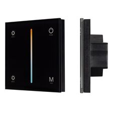 Arlight 033765 Панель SMART-P21-MIX-G-IN Black (12-24V, 4x3A, Sens, 2,4G) (Arlight, IP20 Пластик, 5 лет) 033765