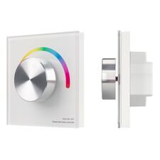 Arlight 033764 Панель SMART-P8-RGB-G-IN White (12-24V, 3x4A, Rotary, 2,4G) (Arlight, IP20 Пластик, 5 лет) 033764