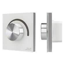 Arlight 028432 Панель SMART-P98-DIM-G-IN White (230V, 1,5A, 0/1-10V, Rotary, 2,4G) (Arlight, Стекло) 028432