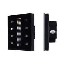 Arlight 021062 Панель Sens SR-2830B-AC-RF-IN Black (220V,MIX+DIM,4зоны) (Arlight, IP20 Пластик, 3 года) 021062