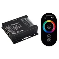 Arlight 023322 Контроллер VT-S17-4x6A (12-24V, ПДУ Овал, RF) (Arlight, IP20 Металл, 3 года) 023322