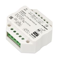 Arlight 033760 Диммер SMART-D14-TUYA-DIM-PUSH-IN (230V, 1,5A, 0/1-10V, 2,4G) (Arlight, IP20 Пластик, 5 лет) 033760