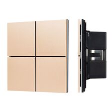 Arlight 039665 INTELLIGENT ARLIGHT Кнопочная панельNX-304-23-IN Champagne (BUS, Frameless) (IARL, IP20 Металл, 2 года) 039665