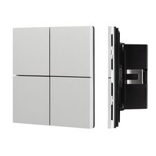 Arlight 039662 INTELLIGENT ARLIGHT Кнопочная панельNX-304-23-IN Silver (BUS, Frameless) (IARL, IP20 Металл, 2 года) 039662