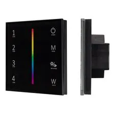 Arlight 027104 Панель Sens SMART-P30-RGBW Black (230V, 4 зоны, 2,4G) (Arlight, IP20 Пластик, 5 лет) 027104