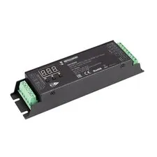 Arlight 036244 INTELLIGENT ARLIGHT Декодер SMART-DMX512-305-63-RDM-SUF Black (12-48V, 5x4A, Terminal) (IARL, IP20 Металл, 5 лет) 036244