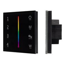 Arlight 027104 Панель Sens SMART-P30-RGBW Black (230V, 4 зоны, 2,4G) (Arlight, IP20 Пластик, 5 лет) 027104