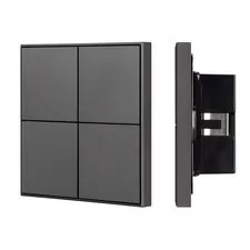 Arlight 039667 INTELLIGENT ARLIGHT Кнопочная панельNX-304-23-IN Black (BUS, Frame) (IARL, IP20 Металл, 2 года) 039667
