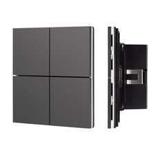 Arlight 039663 INTELLIGENT ARLIGHT Кнопочная панельNX-304-23-IN Black (BUS, Frameless) (IARL, IP20 Металл, 2 года) 039663