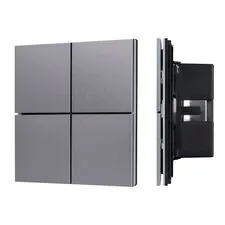 Arlight 038366 INTELLIGENT ARLIGHT Кнопочная панельNX-304-23-IN Grey (BUS, Frameless) (IARL, IP20 Металл, 2 года) 038366