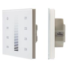 Arlight 037190 INTELLIGENT ARLIGHT Сенсорная панель DALI-901-11-ADDR-3SC-DIM-DT6-IN White (BUS) (IARL, IP20 Пластик, 3 года) 037190