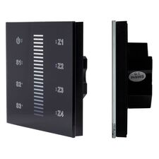 Arlight 037189 INTELLIGENT ARLIGHT Сенсорная панель DALI-901-11-ADDR-3SC-DIM-DT6-IN Black (BUS) (IARL, IP20 Пластик, 3 года) 037189