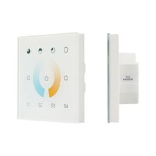 Arlight 037196 INTELLIGENT ARLIGHT Сенсорная панель DALI-901-11-1G-4SC-MIX-DT8-IN White (BUS/230V) (IARL, IP20 Пластик, 3 года) 037196