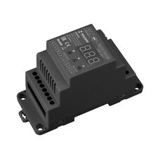 Arlight 039147 INTELLIGENT ARLIGHT Диммер SMART-DALI-104-62-ADDR-DIM-DT6-DIN Black (12-24V, 4x5A) (IARL, IP20 Пластик, 5 лет) 039147