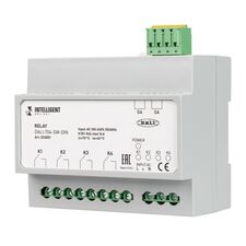 Arlight 033051 INTELLIGENT ARLIGHT Релейный модуль DALI-704-SW-DIN (BUS, 4х16A) (IARL, IP20 Пластик, 3 года) 033051