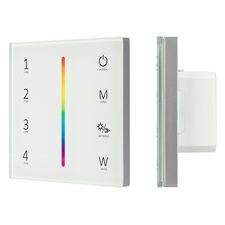 Arlight 028140 Панель Sens SMART-P45-RGBW White (230V, 4 зоны, 2,4G) (Arlight, IP20 Пластик, 5 лет) 028140