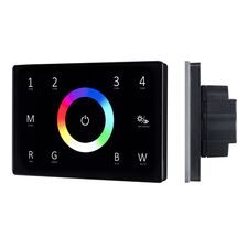 Arlight 028405 Панель Sens SMART-P85-RGBW Black (230V, 4 зоны, 2,4G) (Arlight, IP20 Пластик, 5 лет) 028405
