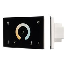 Arlight 028401 Панель Sens SMART-P81-MIX Black (230V, 4 зоны, 2,4G) (Arlight, IP20 Пластик, 5 лет) 028401